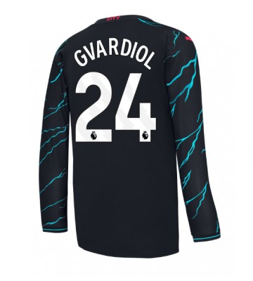 Maillot de foot Manchester City Josko Gvardiol #24 Troisième 2023-24 Manche Longue